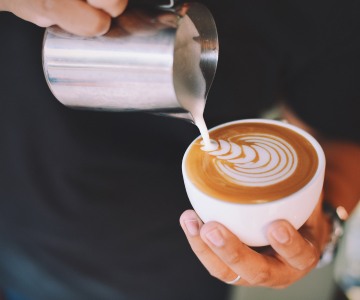 Milkpot with coffee cup